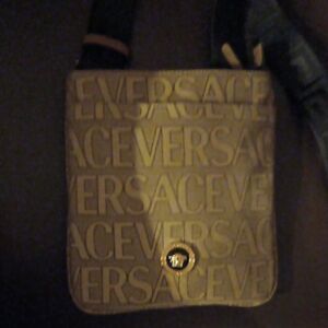 Versace Gold Logo Shoulder Bag